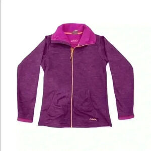 Cabela’s Pink and Purple Zip‎ Up Size Small